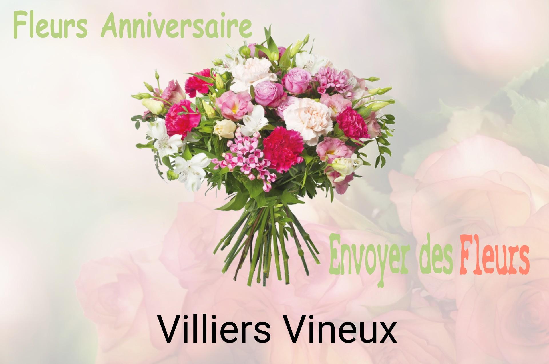 Bouquet de fleurs d’anniversaire livré à Villiers-Vineux