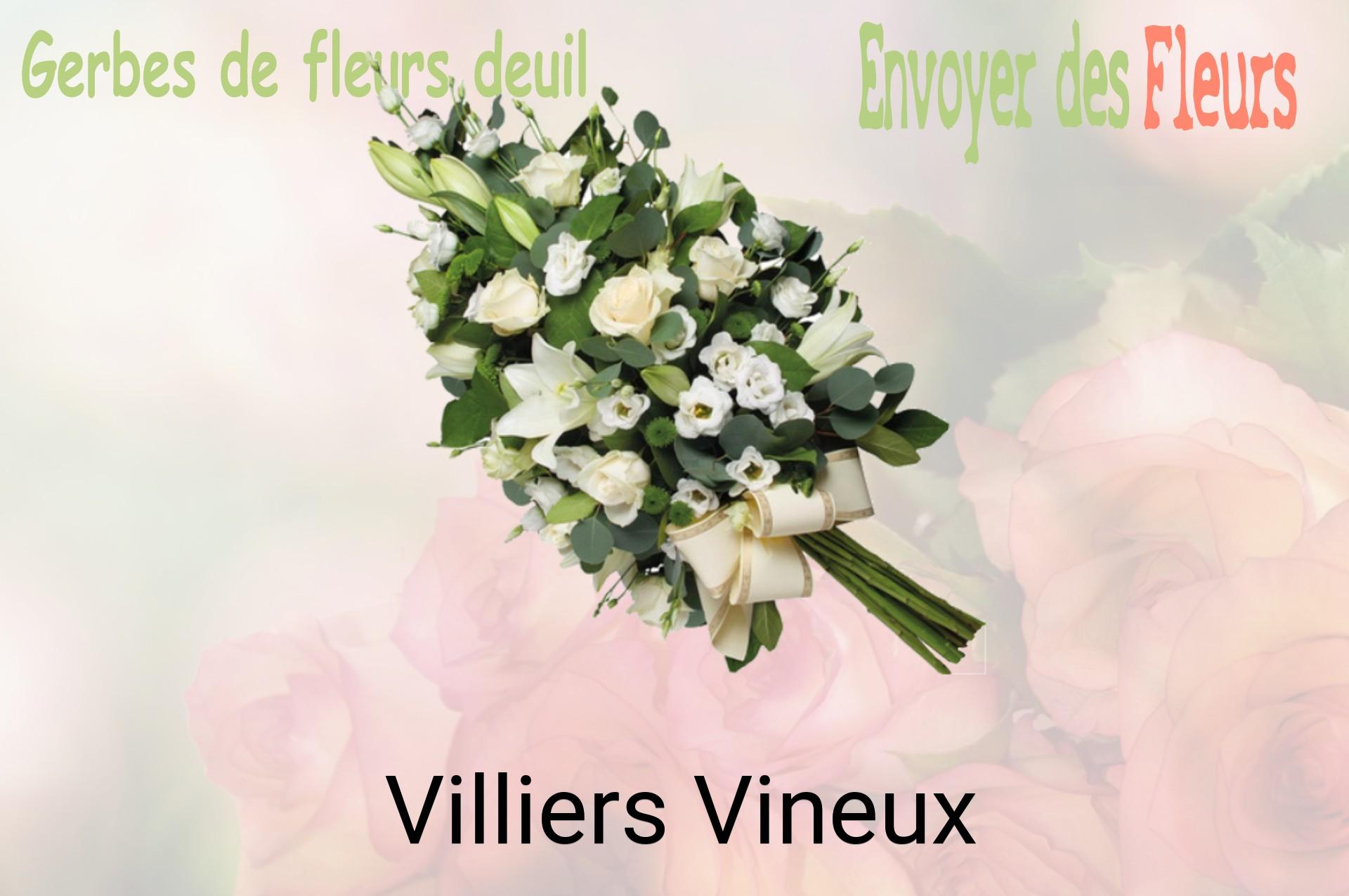 Gerbe de fleurs de deuil livrée à Villiers-Vineux